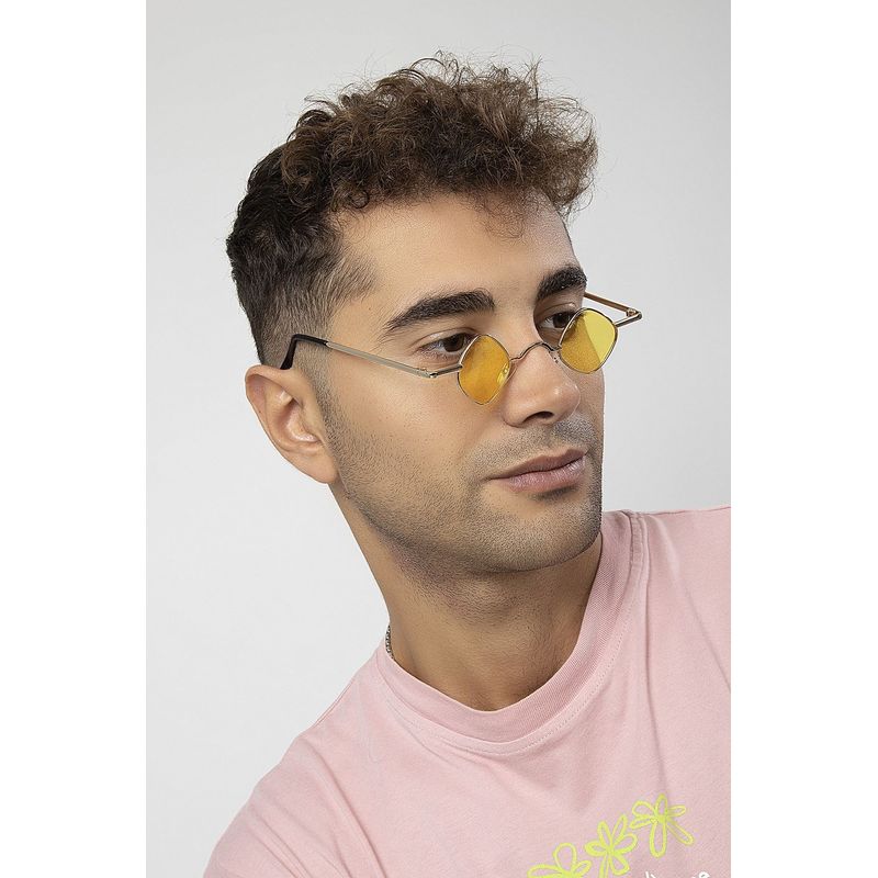 Fashion, accesorii si bijuterii - Barbati - Accesorii barbati - Ochelari de soare barbati - Ochelari de soare bărbați Jumeon, sticlă, 49 mm, auriu/galben, 761WNA1579 - Infinity.ro