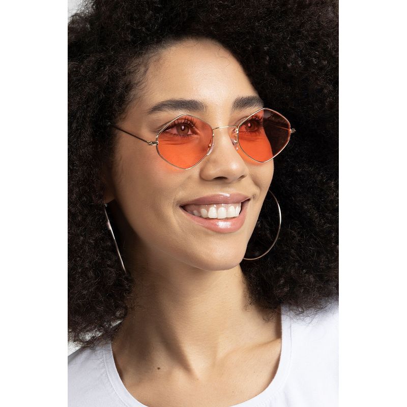 Fashion, accesorii si bijuterii - Femei - Accesorii femei - Ochelari de soare femei - Ochelari de soare femei Jumeon, sticlă, 50 mm, auriu și roz, 761WNA1374 - Infinity.ro