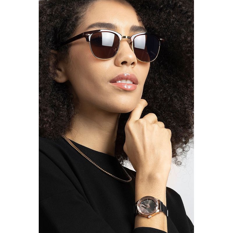 Fashion, accesorii si bijuterii - Femei - Accesorii femei - Ochelari de soare femei - Ochelari de soare femei Jumeon, sticlă, 50 mm, maro, 761WNA1238 - Infinity.ro