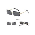 Fashion, accesorii si bijuterii - Femei - Accesorii femei - Ochelari de soare femei - Ochelari de soare femei Jumeon, sticlă, 52 mm, auriu și fume, 761WNA1308 - Infinity.ro