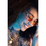 Fashion, accesorii si bijuterii - Femei - Accesorii femei - Ochelari de soare femei - Ochelari de soare femei Jumeon, sticlă, 49 mm, auriu și roșu, 761WNA1200 - Infinity.ro