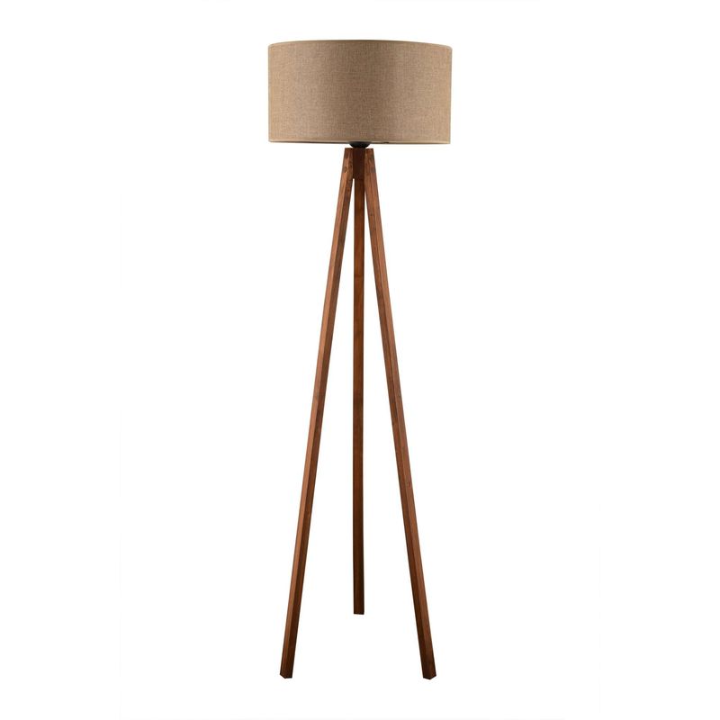 Casa si Gradina - Corpuri si surse de iluminat - Veioze si lampi - Lampadare - Lampadar Opviq, lemn, 140 cm, bej/nuc, 433NUV1519 - Infinity.ro