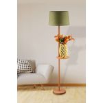 Casa si Gradina - Corpuri si surse de iluminat - Veioze si lampi - Lampadare - Lampadar Opviq, lemn, 150 cm, verde/stejar, 433NUV1520 - Infinity.ro