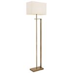 Casa si Gradina - Corpuri si surse de iluminat - Veioze si lampi - Lampadare - Lampadar Opviq, metal, 42 x 22 x 170 cm, crem/vintage, 301AUR1706 - Infinity.ro