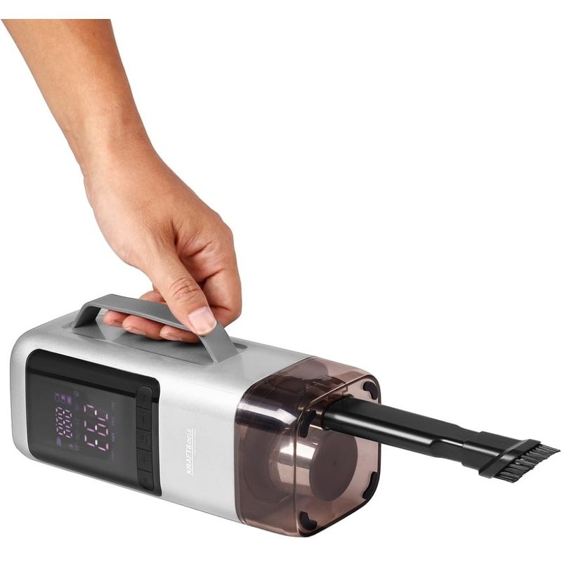 Auto si Moto - Intretinere auto - Aspiratoare auto - Dispozitiv multifunctional auto XD5498 cu aspirator, jump starter, pompa, suflanta, lanterna LED si powerbank - Infinity.ro