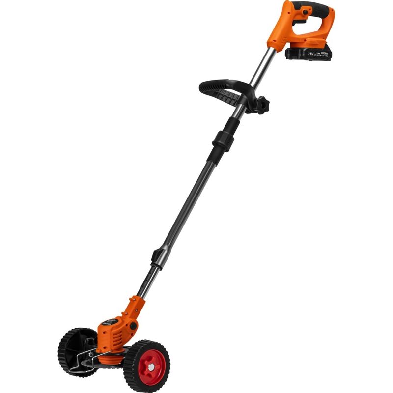 Casa si Gradina - Gradinarit si plante - Utilaje gradina - Trimmere electrice - Trimer cu acumulator XD5129 21V 1000W cu 2 acumulatori 2Ah, 11000 rpm, cap reglabil si roti de ghidare - Infinity.ro