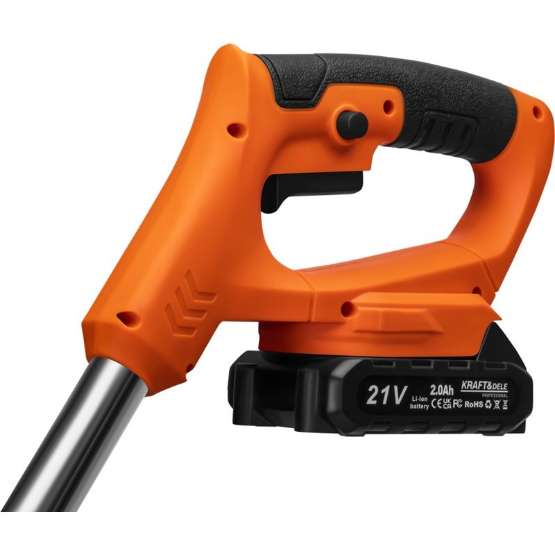 Casa si Gradina - Gradinarit si plante - Utilaje gradina - Trimmere electrice - Trimer cu acumulator XD5129 21V 1000W cu 2 acumulatori 2Ah, 11000 rpm, cap reglabil si roti de ghidare - Infinity.ro