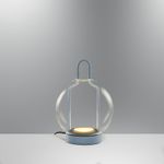 Casa si Gradina - Corpuri si surse de iluminat - Veioze si lampi - Lampadare - Lampadar Opviq, metal, 27 cm, gri, 701CHD1652 - Infinity.ro