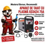 Casa si Gradina - Constructii - Scule electrice si accesorii - Masini si unelte de taiat gresia si faianta - Aparat de taiat cu plasma XD3424 75A, taiere metal pana la 25 mm, tehnologie IGBT, alimentare 230V - Infinity.ro