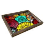 Casa si Gradina - Bucatarie si vesela - Ustensile bucatarie - Tavi servire - Tavă Aberto Design, MDF, 30 x 40 cm, multicolor, 847TRX0244 - Infinity.ro
