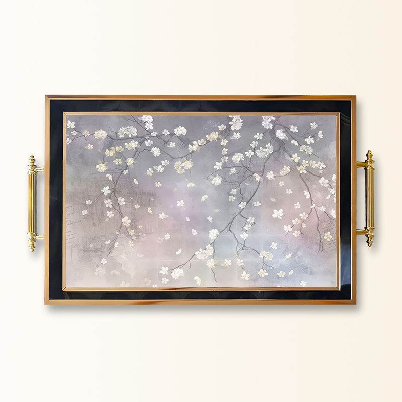 Casa si Gradina - Bucatarie si vesela - Ustensile bucatarie - Tavi servire - Tavă Aberto Design, sticlă, 50 x 29 x 3.5 cm, multicolor, 244KNG1141 - Infinity.ro