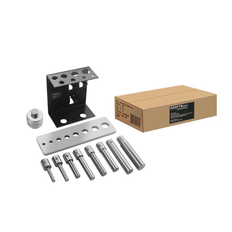 Casa si Gradina - Constructii - Scule profesionale - Scule hidraulice - Set adaptoare cu pini pentru presa hidraulica 2T-20T XD5877, din otel calit, pentru lucrari precise in atelier - Infinity.ro
