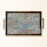 Casa si Gradina - Bucatarie si vesela - Ustensile bucatarie - Tavi servire - Tavă Aberto Design, sticlă, 50 x 29 x 3.5 cm, multicolor, 244KNG1185 - Infinity.ro