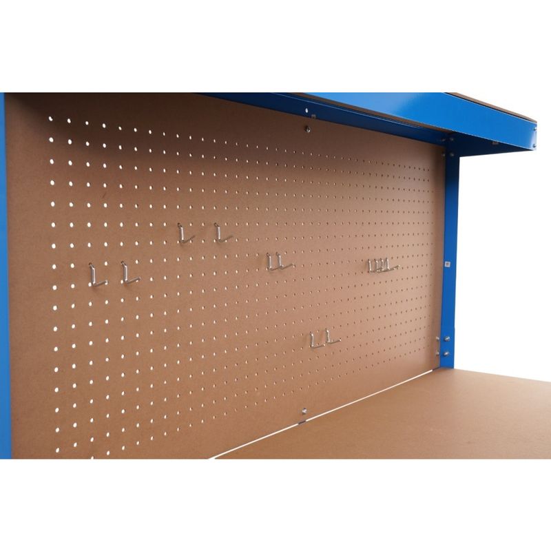 Casa si Gradina - Constructii - Scule de mana si unelte - Mese si bancuri de lucru - Masa de lucru pentru atelier XD640, 1200 x 600 mm, cu sertar, panou pentru scule si raft inferior 80 kg - Infinity.ro