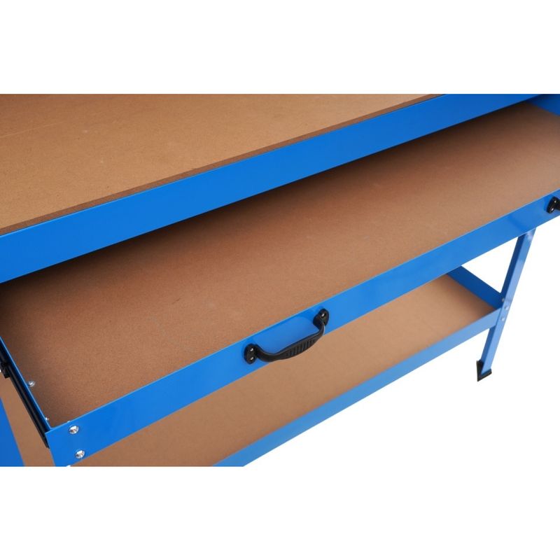 Casa si Gradina - Constructii - Scule de mana si unelte - Mese si bancuri de lucru - Masa de lucru pentru atelier XD640, 1200 x 600 mm, cu sertar, panou pentru scule si raft inferior 80 kg - Infinity.ro