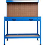 Casa si Gradina - Constructii - Scule de mana si unelte - Mese si bancuri de lucru - Masa de lucru pentru atelier XD640, 1200 x 600 mm, cu sertar, panou pentru scule si raft inferior 80 kg - Infinity.ro