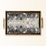 Casa si Gradina - Bucatarie si vesela - Ustensile bucatarie - Tavi servire - Tavă Aberto Design, sticlă, 50 x 29 x 3.5 cm, multicolor, 244KNG1193 - Infinity.ro