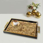 Casa si Gradina - Bucatarie si vesela - Ustensile bucatarie - Tavi servire - Tavă Aberto Design, sticlă, 50 x 29 x 3.5 cm, multicolor, 244KNG1195 - Infinity.ro