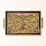 Casa si Gradina - Bucatarie si vesela - Ustensile bucatarie - Tavi servire - Tavă Aberto Design, sticlă, 50 x 29 x 3.5 cm, multicolor, 244KNG1195 - Infinity.ro
