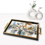 Casa si Gradina - Bucatarie si vesela - Ustensile bucatarie - Tavi servire - Tavă Aberto Design, sticlă, 50 x 29 x 3.5 cm, multicolor, 244KNG1169 - Infinity.ro