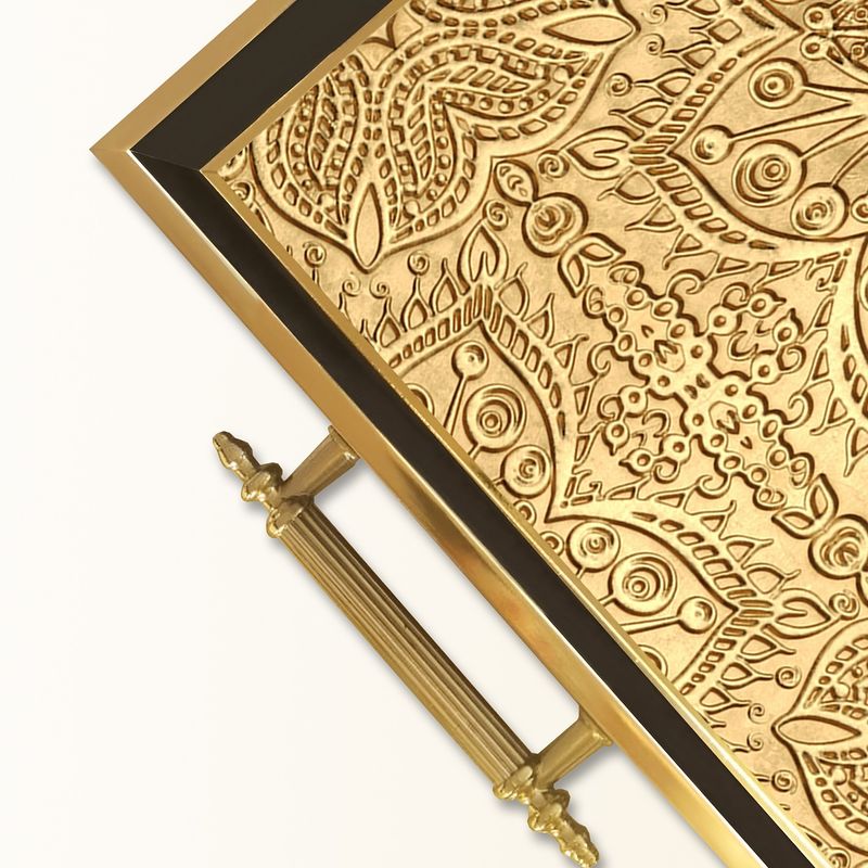 Casa si Gradina - Bucatarie si vesela - Ustensile bucatarie - Tavi servire - Tavă Aberto Design, sticlă, 50 x 29 x 3.5 cm, multicolor, 244KNG1184 - Infinity.ro