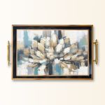 Casa si Gradina - Bucatarie si vesela - Ustensile bucatarie - Tavi servire - Tavă Aberto Design, sticlă, 50 x 29 x 3.5 cm, multicolor, 244KNG1169 - Infinity.ro