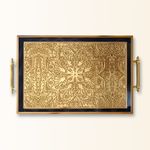 Casa si Gradina - Bucatarie si vesela - Ustensile bucatarie - Tavi servire - Tavă Aberto Design, sticlă, 50 x 29 x 3.5 cm, multicolor, 244KNG1184 - Infinity.ro