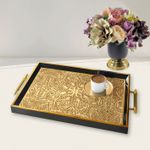 Casa si Gradina - Bucatarie si vesela - Ustensile bucatarie - Tavi servire - Tavă Aberto Design, sticlă, 50 x 29 x 3.5 cm, multicolor, 244KNG1184 - Infinity.ro