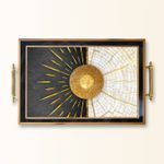 Casa si Gradina - Bucatarie si vesela - Ustensile bucatarie - Tavi servire - Tavă Aberto Design, sticlă, 50 x 29 x 3.5 cm, multicolor, 244KNG1162 - Infinity.ro
