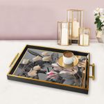 Casa si Gradina - Bucatarie si vesela - Ustensile bucatarie - Tavi servire - Tavă Aberto Design, sticlă, 50 x 29 x 3.5 cm, multicolor, 244KNG1201 - Infinity.ro