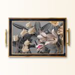Casa si Gradina - Bucatarie si vesela - Ustensile bucatarie - Tavi servire - Tavă Aberto Design, sticlă, 50 x 29 x 3.5 cm, multicolor, 244KNG1201 - Infinity.ro
