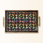 Casa si Gradina - Bucatarie si vesela - Ustensile bucatarie - Tavi servire - Tavă Aberto Design, sticlă, 50 x 29 x 3.5 cm, multicolor, 244KNG1232 - Infinity.ro