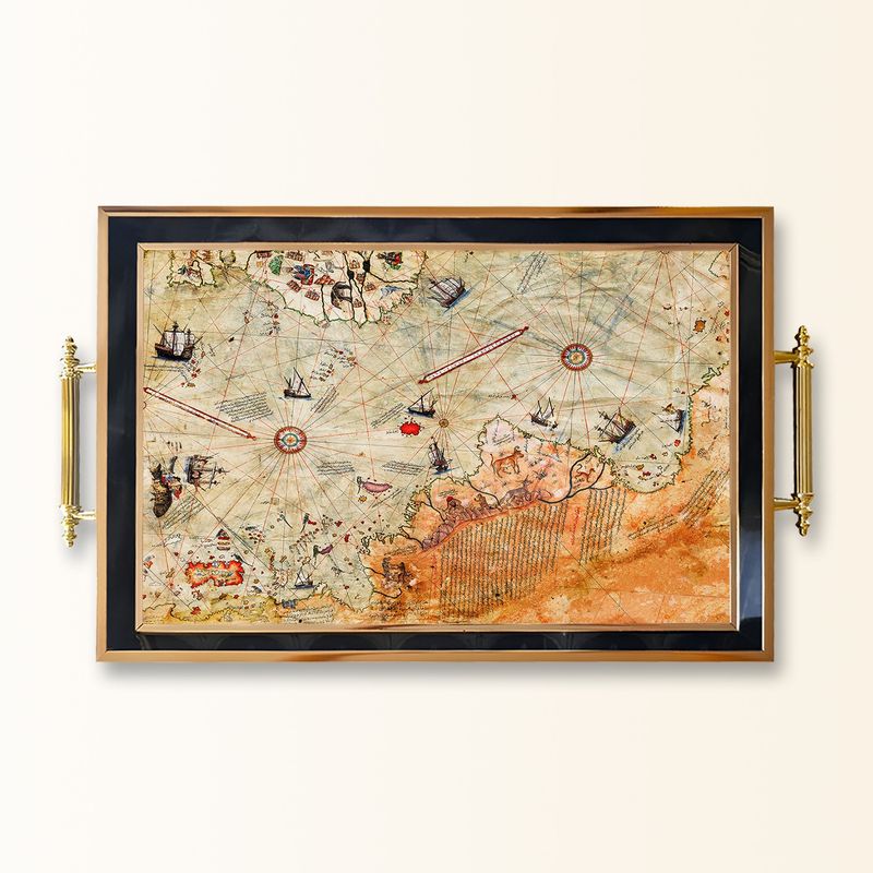 Casa si Gradina - Bucatarie si vesela - Ustensile bucatarie - Tavi servire - Tavă Aberto Design, sticlă, 50 x 29 x 3.5 cm, multicolor, 244KNG1231 - Infinity.ro