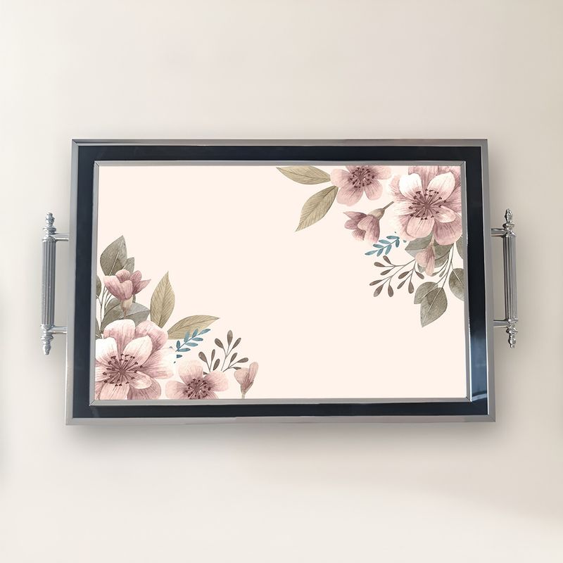 Casa si Gradina - Bucatarie si vesela - Ustensile bucatarie - Tavi servire - Tavă Aberto Design, sticlă, 50 x 29 x 3.5 cm, multicolor, 244KNG1294 - Infinity.ro