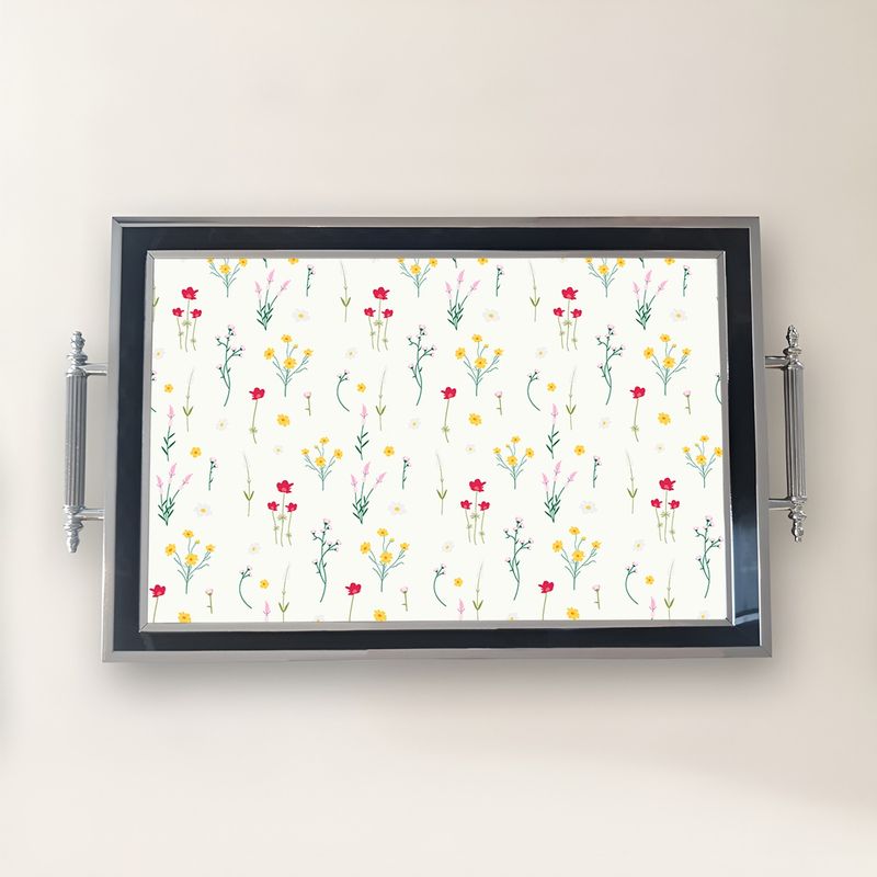 Casa si Gradina - Bucatarie si vesela - Ustensile bucatarie - Tavi servire - Tavă Aberto Design, sticlă, 50 x 29 x 3.5 cm, multicolor, 244KNG1289 - Infinity.ro