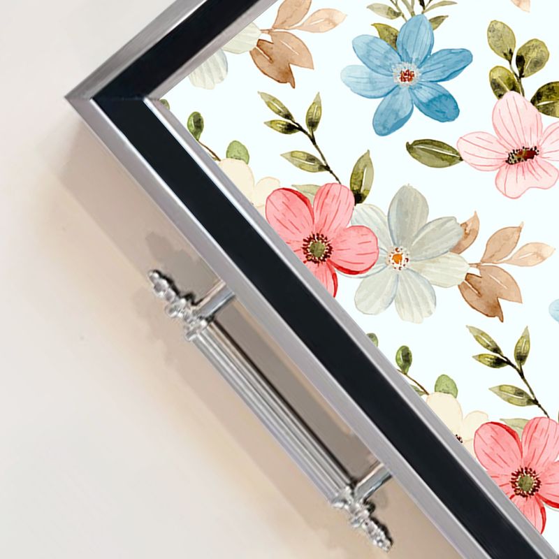 Casa si Gradina - Bucatarie si vesela - Ustensile bucatarie - Tavi servire - Tavă Aberto Design, sticlă, 50 x 29 x 3.5 cm, multicolor, 244KNG1290 - Infinity.ro