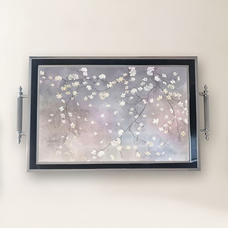 Casa si Gradina - Bucatarie si vesela - Ustensile bucatarie - Tavi servire - Tavă Aberto Design, sticlă, 50 x 29 x 3.5 cm, multicolor, 244KNG1313 - Infinity.ro