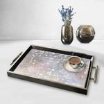 Casa si Gradina - Bucatarie si vesela - Ustensile bucatarie - Tavi servire - Tavă Aberto Design, sticlă, 50 x 29 x 3.5 cm, multicolor, 244KNG1313 - Infinity.ro