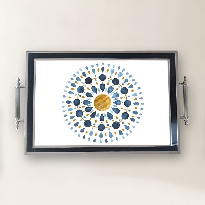 Casa si Gradina - Bucatarie si vesela - Ustensile bucatarie - Tavi servire - Tavă Aberto Design, sticlă, 50 x 29 x 3.5 cm, multicolor, 244KNG1301 - Infinity.ro