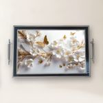 Casa si Gradina - Bucatarie si vesela - Ustensile bucatarie - Tavi servire - Tavă Aberto Design, sticlă, 50 x 29 x 3.5 cm, multicolor, 244KNG1310 - Infinity.ro