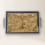 Casa si Gradina - Bucatarie si vesela - Ustensile bucatarie - Tavi servire - Tavă Aberto Design, sticlă, 50 x 29 x 3.5 cm, multicolor, 244KNG1367 - Infinity.ro