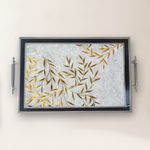 Casa si Gradina - Bucatarie si vesela - Ustensile bucatarie - Tavi servire - Tavă Aberto Design, sticlă, 50 x 29 x 3.5 cm, multicolor, 244KNG1366 - Infinity.ro