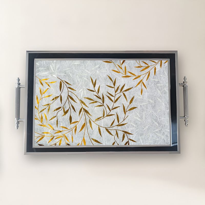 Casa si Gradina - Bucatarie si vesela - Ustensile bucatarie - Tavi servire - Tavă Aberto Design, sticlă, 50 x 29 x 3.5 cm, multicolor, 244KNG1366 - Infinity.ro