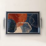 Casa si Gradina - Bucatarie si vesela - Ustensile bucatarie - Tavi servire - Tavă Aberto Design, sticlă, 50 x 29 x 3.5 cm, multicolor, 244KNG1371 - Infinity.ro