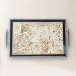 Casa si Gradina - Bucatarie si vesela - Ustensile bucatarie - Tavi servire - Tavă Aberto Design, sticlă, 50 x 29 x 3.5 cm, multicolor, 244KNG1379 - Infinity.ro