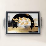 Casa si Gradina - Bucatarie si vesela - Ustensile bucatarie - Tavi servire - Tavă Aberto Design, sticlă, 50 x 29 x 3.5 cm, multicolor, 244KNG1386 - Infinity.ro