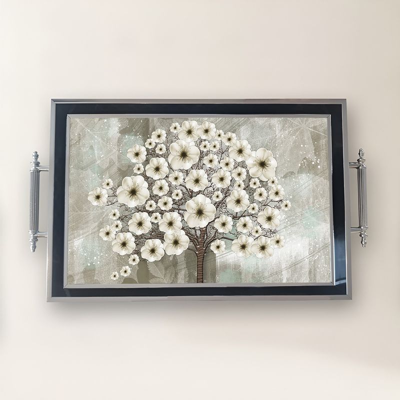 Casa si Gradina - Bucatarie si vesela - Ustensile bucatarie - Tavi servire - Tavă Aberto Design, sticlă, 50 x 29 x 3.5 cm, multicolor, 244KNG1384 - Infinity.ro