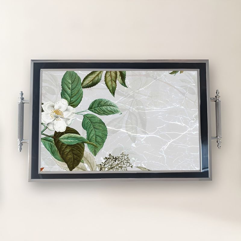 Casa si Gradina - Bucatarie si vesela - Ustensile bucatarie - Tavi servire - Tavă Aberto Design, sticlă, 50 x 29 x 3.5 cm, multicolor, 244KNG1411 - Infinity.ro