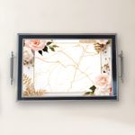 Casa si Gradina - Bucatarie si vesela - Ustensile bucatarie - Tavi servire - Tavă Aberto Design, sticlă, 50 x 29 x 3.5 cm, multicolor, 244KNG1407 - Infinity.ro