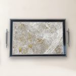 Casa si Gradina - Bucatarie si vesela - Ustensile bucatarie - Tavi servire - Tavă Aberto Design, sticlă, 50 x 29 x 3.5 cm, multicolor, 244KNG1417 - Infinity.ro